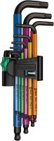 Набор Г-образных ключей, метрических WERA 950 SPKL/9 SM N Multicolour BlackLaser 022089