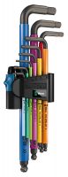 Набор Г-образных ключей, метрических WERA 950 SPKL/9 SM HF Multicolour BlackLaser 022210