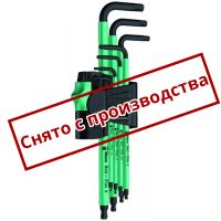 Набор Г-образных ключей, метрических, WERA 950 SPKL/7B SM Magnet BlackLaser 022533