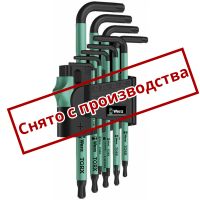 Набор Г-образных ключей WERA 967 SPKL/9 TORX® BO BlackLaser 024334