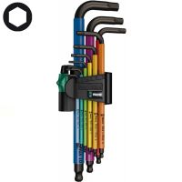 Набор Г-образных ключей WERA 950 SPKL/9 SM N Multicolour BlackLaser 073593