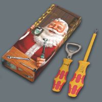 Christmas 2023 Набор: 1062 i PH VDE Отвёртка диэлектрическая, PH 2 x 100 мм, Black Point + открывалка, 2 пр., подарочная упаковка WERA 05135814001