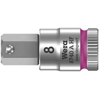 Отверточная головка Zyklop с приводом 1/4" WERA 8740 A HF, с фиксирующей функцией, 3/16" x 28 мм 003386 — фото 1
