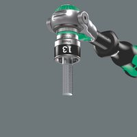 Торцевая головка Zyklop 1/4" WERA 8790 HMA HF, с фиксирующей функцией, 14 x 23 мм 003729 — фото 2