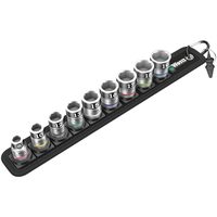 Набор торцевых головок Zyklop с фиксирующей функцией WERA Belt B 1, 3/8", 10 предметов 003970 — фото 1