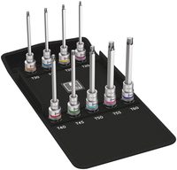 Набор головок торцевых с вставкой-битой WERA 8767 C TORX HF 3 Zyklop, 1/2", TX 20/25/27/30/40/45/50/55/60 x 140 мм 004212 — фото 1