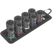 Набор ударных торцевых головок 1/2" WERA Belt C Impaktor 1 на поясе, 10 предметов 004580 — фото 1