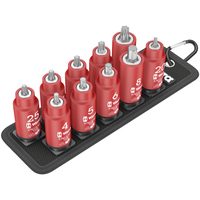 Набор отверточных головок Zyklop TORX / внутренний шестигранник WERA Belt B VDE 1, 3/8", 11 предметов 004930 — фото 1