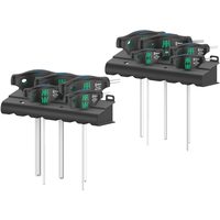 Набор отверток с поперечной ручкой WERA 454/10 HF Set Imperial 1, Hex-Plus с фиксирующей функцией, 10 предметов 023451 — фото 1