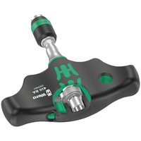 Битодержатель с поперечной ручкой WERA 416 RA, трещоткой и быстрозажимным патроном Rapidaptor, 1/4" x 45 мм 023461 — фото 1