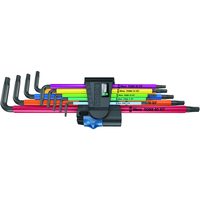 Набор Г-образных ключей с фиксирующей функцией WERA 967/9 TX XL Multicolour HF 1, удлиненный, 9 предметов 024470 — фото 1