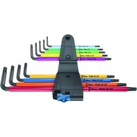 Набор Г-образных ключей с фиксирующей функцией WERA 967/9 TX XL Multicolour HF 1, удлиненный, 9 предметов 024470 — фото 2