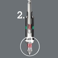 Бита торсионная с внешним шестигранником WERA 840/1 BTZ Hex-Plus, 1/4" C6,3, 5,5 x 25 мм 056686 — фото 6