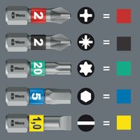Бита торсионная с внешним шестигранником WERA 840/1 BTZ Hex-Plus, 1/4" C6,3, 5,5 x 25 мм 056686 — фото 9
