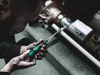 Набор бит с отверткой-битодержателем 826 T Turbo с трещоткой WERA Kraftform Kompakt Turbo Imperial 1, 1/4" E6,3, PH-SL-TX-HEX-R x 89 мм 057483 — фото 2