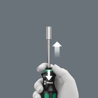 Набор бит с отверткой-битодержателем и битодержателем WERA Kraftform Kompakt 28 Imperial 1, 1/4" C6,3, PH-SL-R x 25 мм 073241 — фото 4
