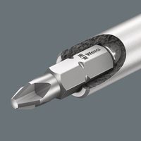 Набор бит с отверткой-битодержателем и битодержателем WERA Kraftform Kompakt 28 Imperial 1, 1/4" C6,3, PH-SL-R x 25 мм 073241 — фото 6