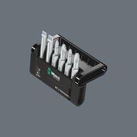 Набор бит торсионных WERA Bit-Check 6 Universal 1 SB, 6 пр., 1/4" E6,3, PH-PZ-SL x 50 мм, в блистере 073635 — фото 3