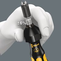 Отвертка-битодержатель динамометрическая WERA 7435 ESD Kraftform, 142 мм, для бит с Halfmoon/HIOS 4 мм хвостовиком 074786 — фото 8