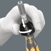 Отвертка-битодержатель динамометрическая WERA 7436 ESD Kraftform, 142 мм, для бит с Halfmoon/HIOS 4 мм хвостовиком 074788 — фото 6