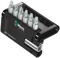 Набор бит с битодержателем 893/4/1 K WERA Bit-Check 7 Universal, 7 пр., 1/4" C6,3, PH-PZ-TX x 25 мм 135810 — фото 1
