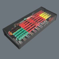 Сервисный VDE набор инструмента для электриков WERA Kraftform Kompakt W 2, 35 пр. 135870 — фото 3