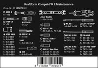 Сервисный VDE набор инструмента для электриков WERA Kraftform Kompakt W 2, 35 пр. 135870 — фото 4
