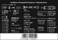Сервисный VDE набор инструмента для электриков WERA Kraftform Kompakt W Imperial 1, 35 пр. 135871 — фото 5