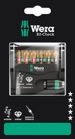Набор бит торсионных с битодержателем 889/4/1 K Rapidaptor WERA Bit-Check 12 Diamond 1 SB, 1/4" C6,3, PH-PZ-TX x 25 мм 136392 — фото 1