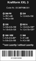Набор отверток + 2 подставки WERA Kraftform XXL 3, 11 пр., SL 4/5,5/6,5, силовые SL 5,5/7, R1/2, PH 1/2 347106 — фото 4